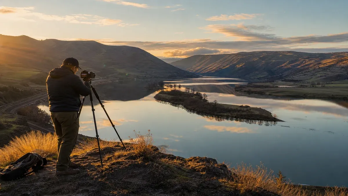 Photography Spots waterway guide illustration